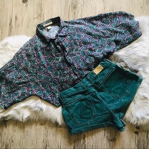 Vintage Tops - Vintage pattern silk top Vintage Tops - Vintage pattern silk top